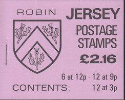 JERSEY  Markenheftchen 0-25, Postfrisch **, Wappen, 1984, Robin - Jersey