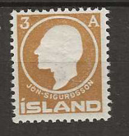 1911 MNH Iceland Facit 109 Postfris** - Ongebruikt