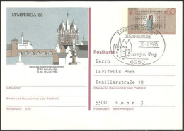 A42 173 Germany Europa Lympurga 83 Exposition Philatelique Postmarked - Philatelic Exhibitions