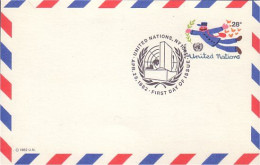A42 143a USA Postcard United Nations Postman Facteur FDC - VN
