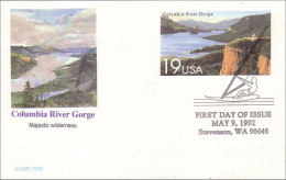 A42 134 USA Postcard Columbia River Gorge FDC - Other & Unclassified