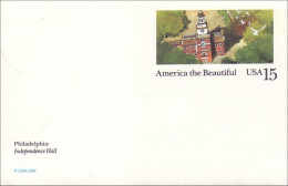 A42 121 USA Postcard Independence Hall - Denkmäler