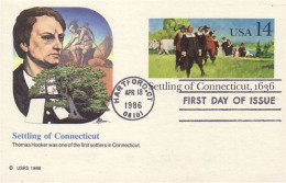 A42 95 USA Postcard Connecticut 1636 FDC - Boerderij