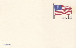 A42 96 USA Postcard USA Flag 15c - Omslagen