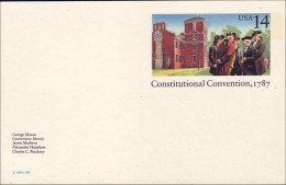A42 87 USA Postcard Constitutional Convention 1787 - Us Independence