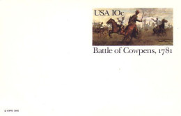 A42 53 USA Postcard Bataille Battle Of Cowpens 1781 - Militaria