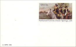 A42 56a USA Postcard Nathanael Greene 1781 - Militaria