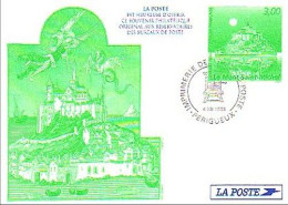 A42 35b France Carte Postale Mont St Michel Dragon La Poste 1998 - Le Mont Saint Michel