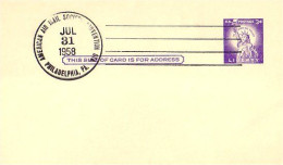 A42 31b USA Postcard Statue Liberté 3c American Air Mail Society FDC - Briefmarkenausstellungen