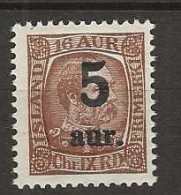 1921 MNH Iceland Mi 104 Postfris** - Unused Stamps