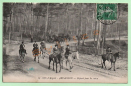 12. Côte D'Argent - ARCACHON - DÉPART POUR LA CHASSE (33) (ANIMÉE) - Arcachon