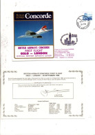 CONCORDE VOL BRITISH AIRWAYS OSLO-LONDON 1984 - Concorde