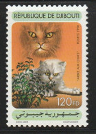 DJIBOUTI - N°736B ** (1998) Chats - Gibuti (1977-...)