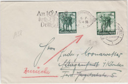 11/2  DR Umschlag  1938 - Lettres & Documents