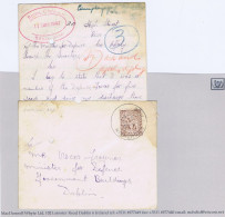 Ireland Military Offaly 1947 Cover With Letter To Minister For Defence In Dublin, Riverstown Cds BAILE LACHTNAIN - Andere & Zonder Classificatie