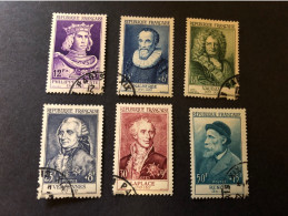 Timbres 1027 1028 1029 1030 1031 Et 1032 La Série Renoir Oblitérée - Used Stamps