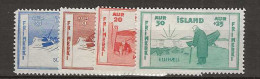 1933 MNH Iceland Mi 168-71 Postfris** - Unused Stamps