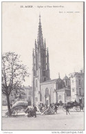 CPA 47 - AGEN - Eglise Et Place Sainte-Foy - Agen