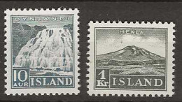 1935 MNH Iceland Mi 181-82 Postfris** - Neufs