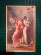 CARTE POSTALE. ART. Belle Aquarelle Aux Couleurs Pastel Délicates. PETENERAS, Ronda. Éditions "Pablo Dümmatzen". Archive - Dances