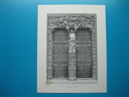 (1891) ART GOTHIQUE - Gravure : Porte Du Jugement, à Notre-Dame De PARIS - Non Classés
