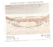 (REPUBBLICA ITALIANA) 2010, TEATRO SANNITICO, PIETRABBONDANTE - Serie Di 1 Francobollo Usato - 2001-10: Used