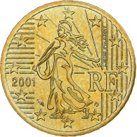 France, 50 Euro Cent, BU, 2001, MDP, Or Nordique, SUP, KM:1287 - Francia
