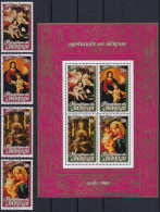 MiNr. 1609 - 1616 (Block 118) Burundi 1983, 3. Okt. Weihnachten: Gemälde (I) - Postfrisch/**/MNH - Unused Stamps
