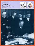 Le Pacte Franco Soviétique 1935 Laval Potemkine  Histoire De France   Affaires étrangères Fiche Illustrée - Storia