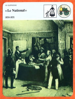 Le National  1830 1851 Journal Presse  Histoire De France  Vie Quotidienne Fiche Illustrée - Storia