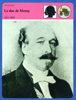 Le Duc De Morny 1811 1865   Histoire De France  Vie Politique Fiche Illustrée - Historia