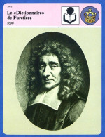 Le Dictionnaire De Furetière 1690   Histoire De France  Arts Fiche Illustrée - Historia