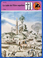 Le Culte De Etre Suprême 1794  Histoire De France  Religion Fiche Illustrée - Historia