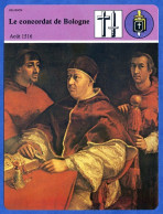 Le Concordat De Bologne Aout 1516 Histoire De France  Religion Fiche Illustrée - Histoire