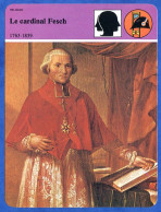 Le Cardinal Fesch 1763 1839  Histoire De France  Religion Fiche Illustrée - Geschichte