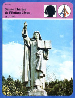 Sainte Thérèse De L Enfant Jésus 1873 1897  Histoire De France  Religion Fiche Illustrée - Histoire