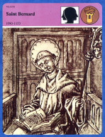 Saint Bernard 1090 1153 Histoire De France  Religion Fiche Illustrée - Histoire