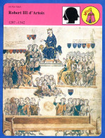Robert III D Artois 1287 1342  Histoire De France  Vie Politique Fiche Illustrée - Histoire