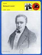 Richard  Lenoir 1797 1814 Coton Tissages  Histoire De France  Economie Fiche Illustrée - Geschiedenis