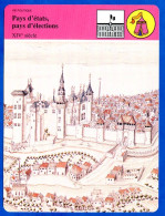 Pays D'états Pays D'elections 14 Eme Siecle  Ville Moulins  Histoire De France  Vie Politique Fiche Illustrée - Geschiedenis