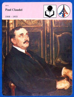 Paul Claudel 1868 1955  Histoire De France  Arts Fiche Illustrée - Geschichte