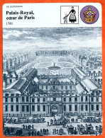 Palais Royal Coeur De Paris 1781  Histoire De France  Vie Quotidienne Fiche Illustrée - Geschichte