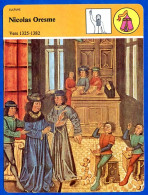 Nicolas Oresme 1325 1382  Histoire De France  Culture Fiche Illustrée - Geschichte