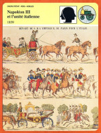 Napoléon III Et L Unité Italienne 1859  Histoire De France  Chefs Etat Rois Nobles Fiche Illustrée - Geschichte
