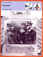 Montoire 24 Octobre 1940   Histoire De France  Affaires étrangères Fiche Illustrée - Geschichte