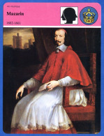 Mazarin 1602 1661   Histoire De France  Vie Politique Fiche Illustrée - Histoire