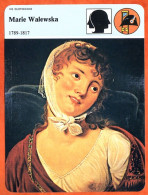 Marie Walewska 1789 1817   Histoire De France  Vie Quotidienne Fiche Illustrée - Histoire