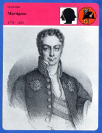 Martignac 1778 1832   Histoire De France  Vie Politique Fiche Illustrée - Geschiedenis