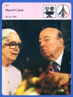 Marcel Carné Né En 1909  Histoire De France  Arts Fiche Illustrée - History