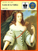 Louise De La Vallière 1644 1710 Histoire De France Chefs Etat Rois Nobles Fiche Illustrée - Geschichte